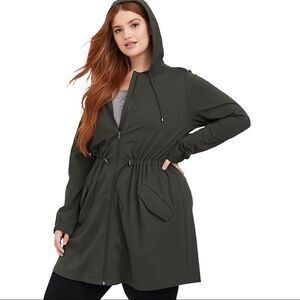 Torrid Olive Active Hooded Jacket